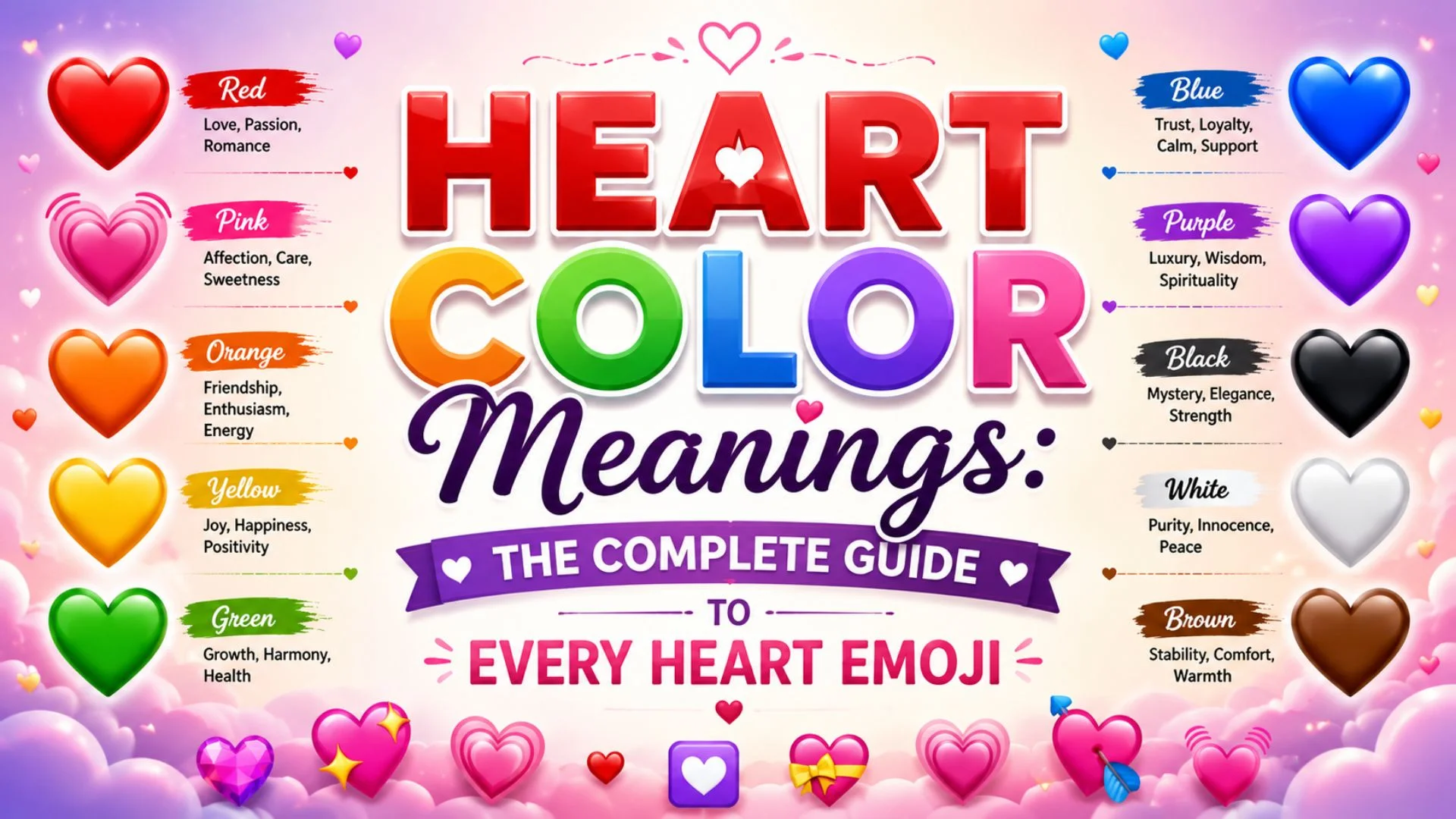Heart Color Meanings The Complete Guide to Every Heart Emoji
