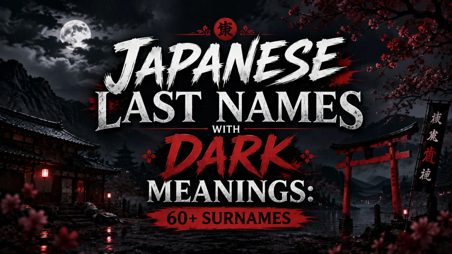 Japanese Last Names with Dark Meanings 60+ Surnames