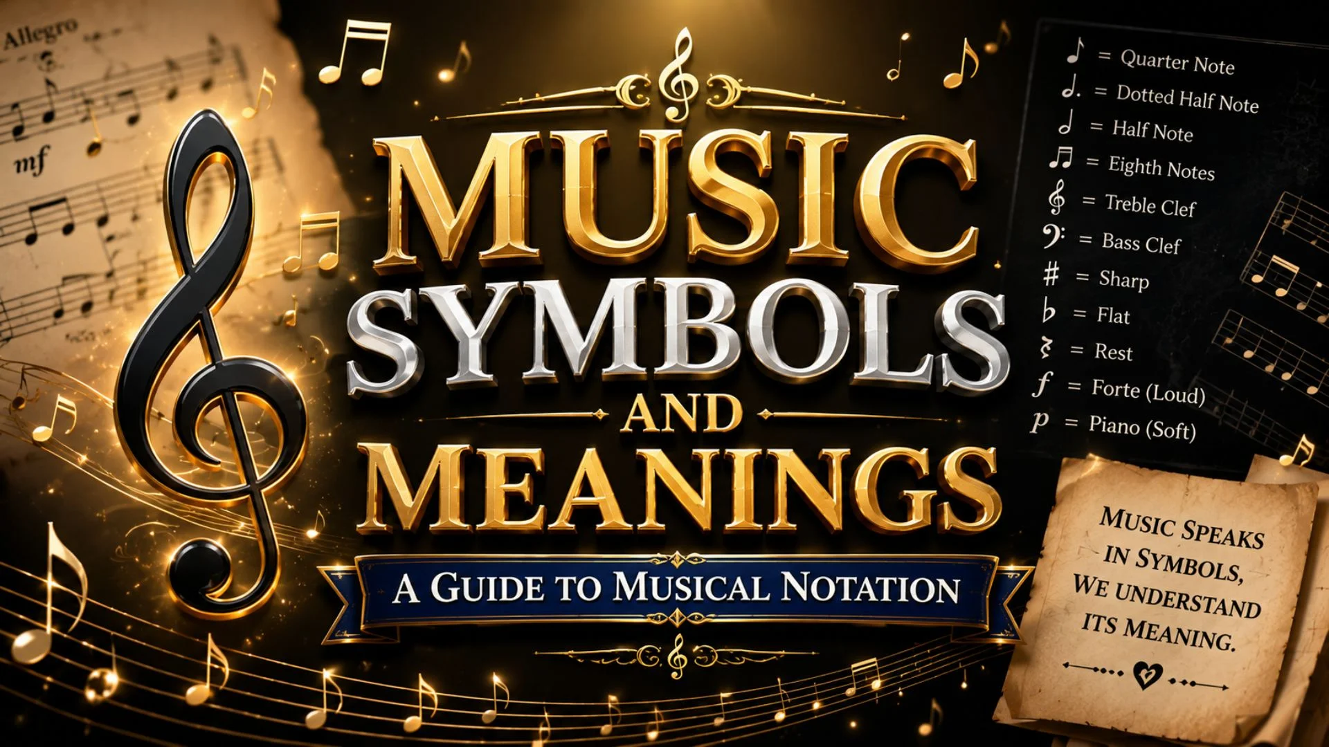 Music Symbols and Meanings A Guide to Musical Notation