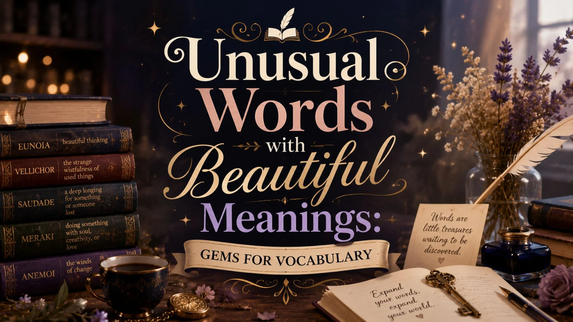 Unusual Words with Beautiful Meanings Gems for vocabulary