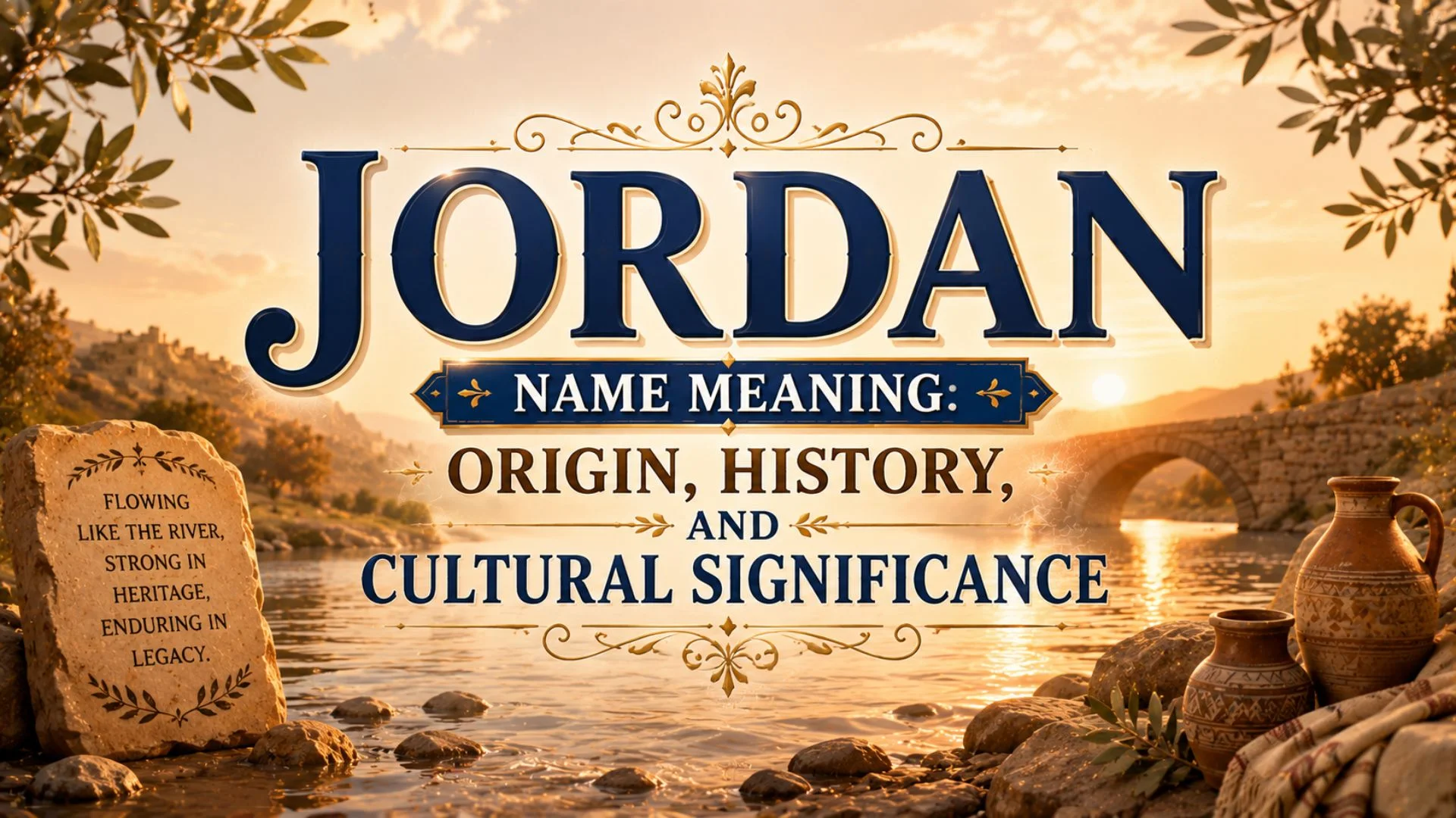 Jordan Name Meaning Origin, History, and Cultural Significance