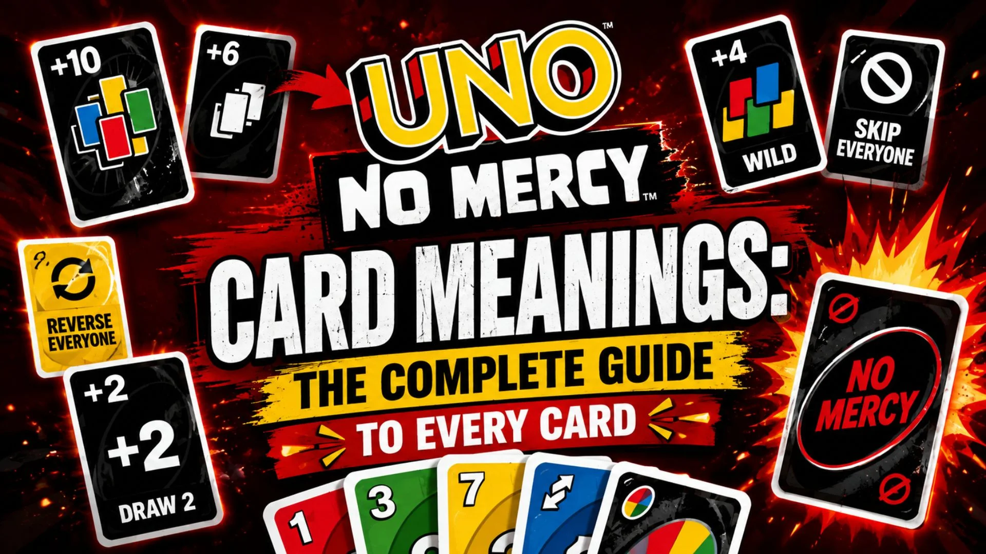 UNO No Mercy Card Meanings The Complete Guide to Every Card