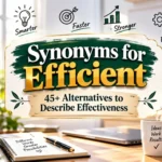 Synonyms for Efficient 45+ Alternatives to Describe Effectiveness