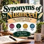 Synonyms of Nuanced The Complete Guide to Precise Expression