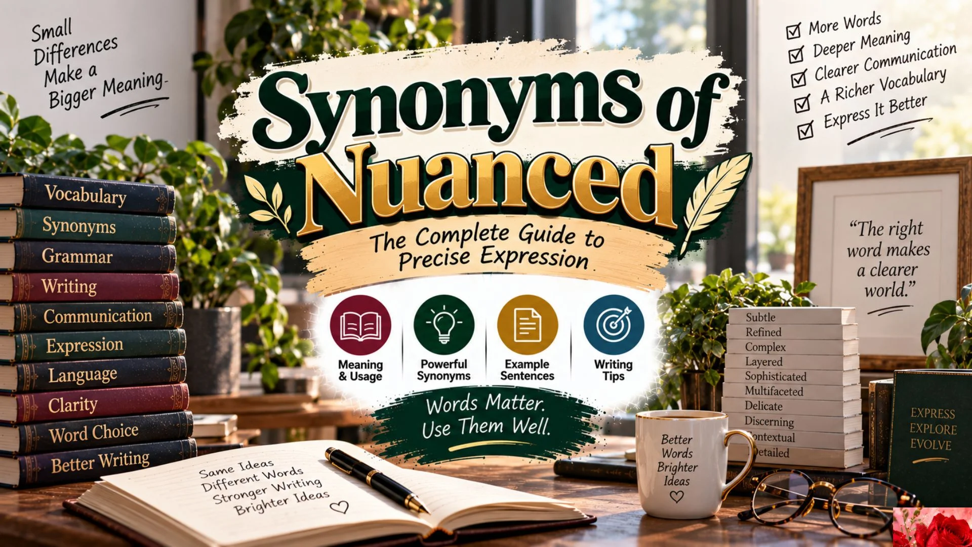 Synonyms of Nuanced The Complete Guide to Precise Expression